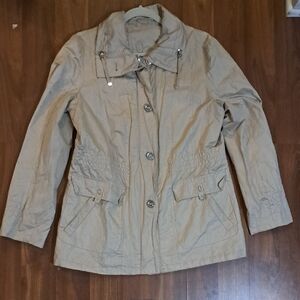 Gerry Weber Light Tan Button-Front Trench Jacket
